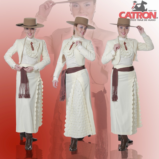 Traje Típico Huasa Traje Vestido De Huasa Niña Talla