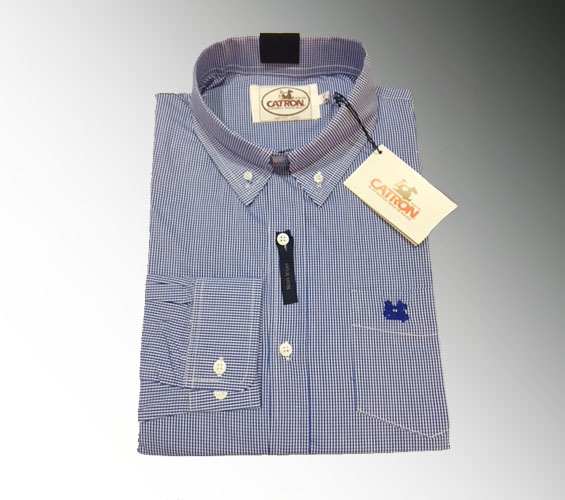 Camisa azul cuadro pequeño | Ropa de Huaso | CATRON El auténtico traje de  huaso, Despacho a Chile y al Extranjero.