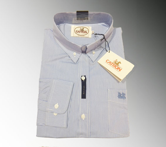 Camisa celeste cuadro pequeño | Ropa de Huaso | CATRON El auténtico traje  de huaso, Despacho a Chile y al Extranjero.