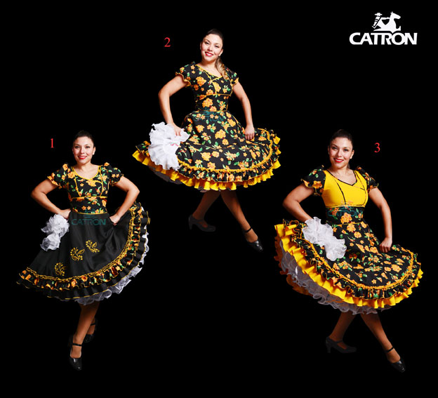 Vestido 4. | Vestidos Y Falsos | CATRON El auténtico traje de huaso,  Despacho a Chile y al Extranjero.