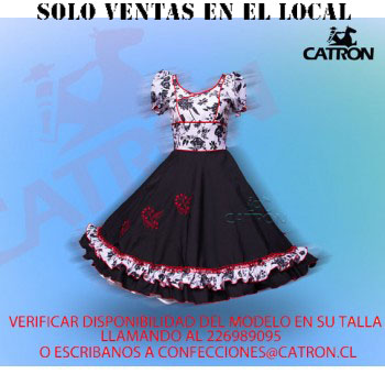 Vestido 11. | Vestidos Y Falsos | CATRON El auténtico traje de huaso,  Despacho a Chile y al Extranjero.